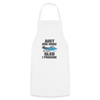Snowmobile Snowmobile Winter Sports Gift Idea - Cooking Apron - white - Front - AI Model Male 185 dark (185cm)