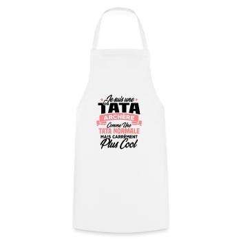 Je suis une tata archère - Tablier de cuisine - blanc - Devant - AI Model Male 185 dark (185cm)
