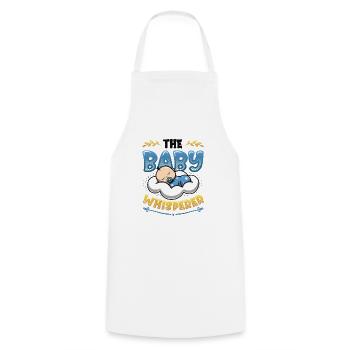 The Baby Whisperer Nounou Childminder Baby-sitter - Tablier de cuisine - blanc - Devant - AI Model Male 185 dark (185cm)