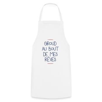 Giroud au bout de mes rêves - Tablier de cuisine - blanc - Devant - AI Model Male 185 dark (185cm)