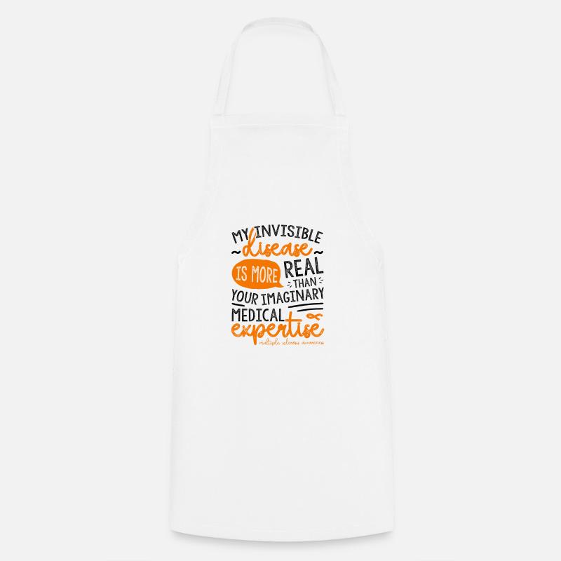 My Invisible Disease Multiple Sclerosis Awareness - Cooking Apron - white