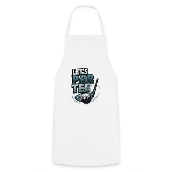 Laisse Par Tee Golfer Funny Golf Club - Tablier de cuisine - blanc - Devant - AI Model Male 185 dark (185cm)