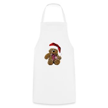 Teddy Bär Teddybär Cartoon Teddy bear Weihnachten - Kochschürze - Weiß - Vorne - AI Model Male 185 dark (185cm)