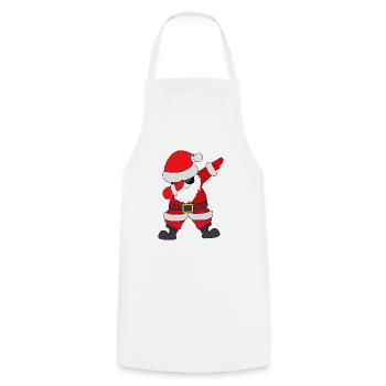 Dabbing Santa Claus dab - Cooking Apron - white - Front - AI Model Male 185 dark (185cm)
