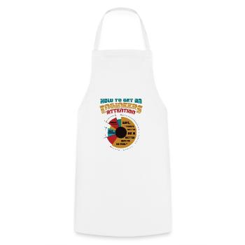 Engineers, Attention Better Way, Technology - Cooking Apron - white - Front - AI Model Male 185 dark (185cm)