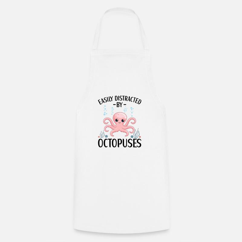 Octopus Outfit Octopus Octopus - Cooking Apron - white