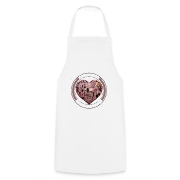 Heart Shape Dog Grooming Tools Pet Love Stylist T - Cooking Apron - white - Front - AI Model Male 185 dark (185cm)