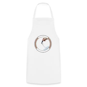 Leash Shears Hand Dog Grooming Unique Pet Care T - Cooking Apron - white - Front - AI Model Male 185 dark (185cm)