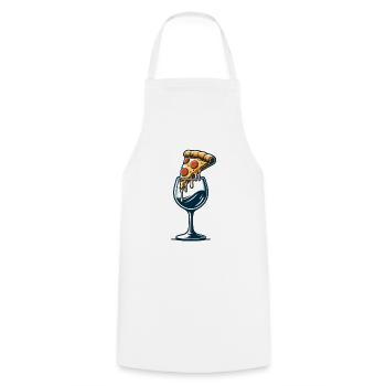 Pizza Recovery Freedom Inspirational - Cooking Apron - white - Front - AI Model Male 185 dark (185cm)