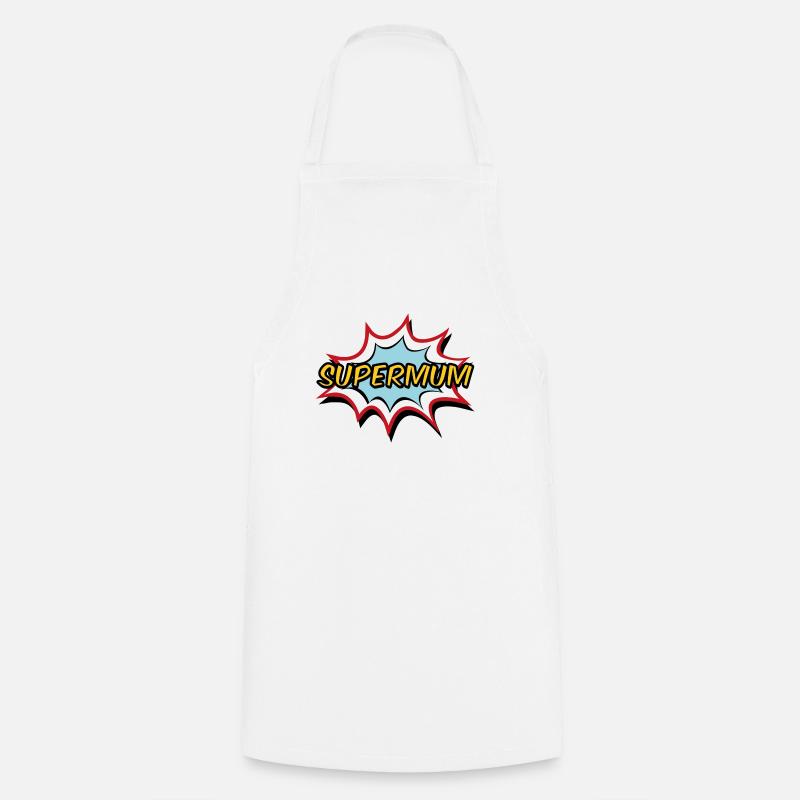 Supermum - Cooking Apron - white