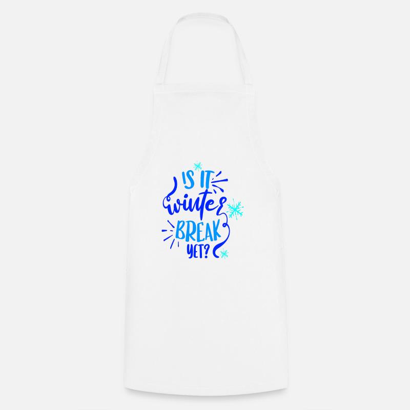 Winter Break - Cooking Apron - white