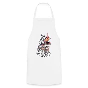 Great since 2004 - Cooking Apron - white - Front - AI Model Male 185 dark (185cm)