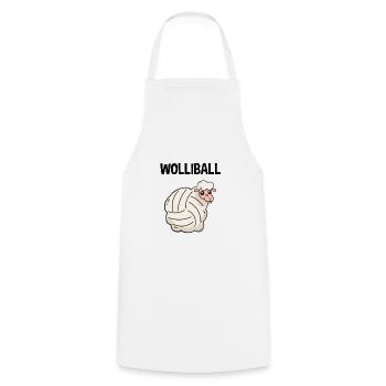 Volleyball - Tablier de cuisine - blanc - Devant - AI Model Male 185 dark (185cm)