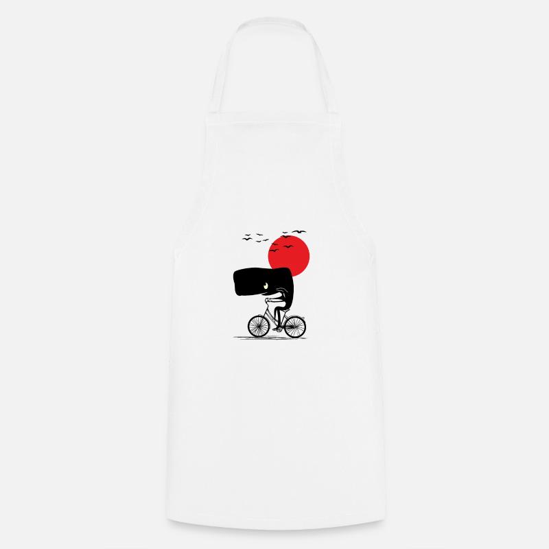 Baleine sur roue - Tablier de cuisine - blanc