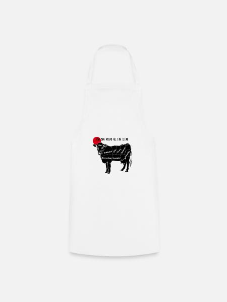 Kuh mehr als Steak - Kochschürze - Weiß