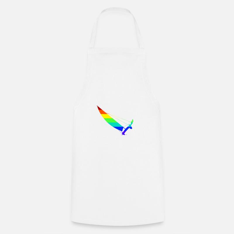 Catamaran en arc-en-ciel - Tablier de cuisine - blanc