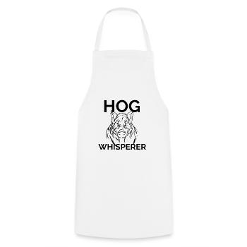 Hog Whisperer | Chasse au sanglier - Tablier de cuisine - blanc - Devant - AI Model Male 185 dark (185cm)
