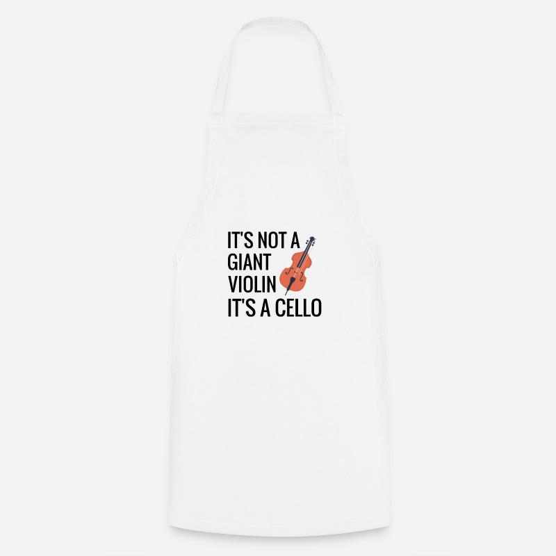 Cello joueurs cadeaux | Violoncelle orchestre violoncelle violoncelle - Tablier de cuisine - blanc