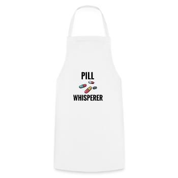 Pharmazeut Geschenk | Apotheker Pharmaziestudent - Kochschürze - Weiß - Vorne - AI Model Male 185 dark (185cm)