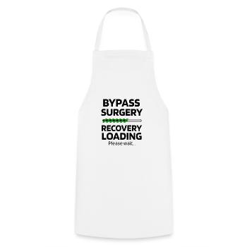 Bypass Operation Genesungsgeschenk Herz Operation - Kochschürze - Weiß - Vorne - AI Model Male 185 dark (185cm)