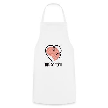Neurology Technician Neurological Assistant - Cooking Apron - white - Front - AI Model Male 185 dark (185cm)