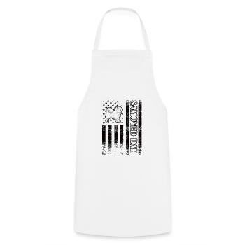 Samoyed Papa Samoyed Owner Samoyed Lover - Cooking Apron - white - Front - AI Model Male 185 dark (185cm)