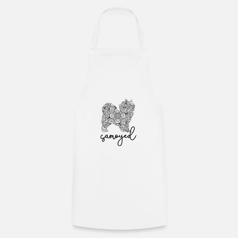 Propriétaire de chien amant Samoyède Maman Samoyède - Tablier de cuisine - blanc