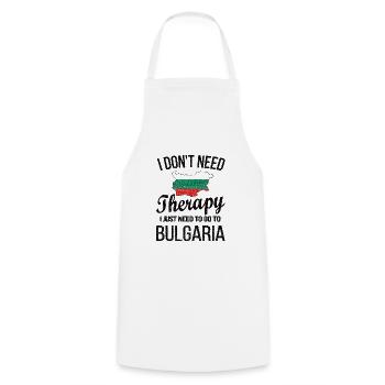 Bulgarie Bulgarie Origine Drapeau bulgare - Tablier de cuisine - blanc - Devant - AI Model Male 185 dark (185cm)