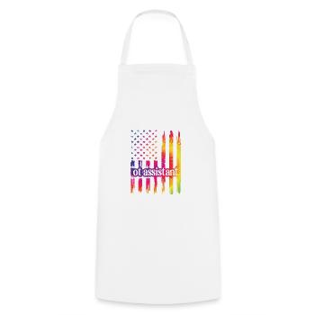 Occupational Therapy Assistant Occupational Therapy OTA - Cooking Apron - white - Front - AI Model Male 185 dark (185cm)
