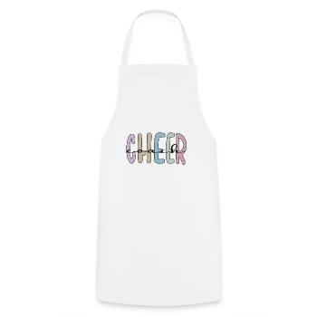 Entraîneur de cheerleading Gift Cheerleading Coach - Tablier de cuisine - blanc - Devant - AI Model Male 185 dark (185cm)