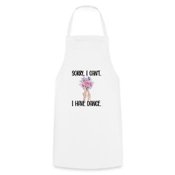 Cadeau de danseuse de ballet ballerine danseuse de ballet - Tablier de cuisine - blanc - Devant - AI Model Male 185 dark (185cm)