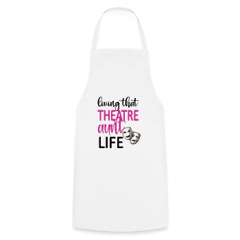 Théâtre Tante Fière Théâtre Acteurs Tante - Tablier de cuisine - blanc - Devant - AI Model Male 185 dark (185cm)
