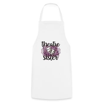 Theater Sister Of An Actor's Sister - Cooking Apron - white - Front - AI Model Male 185 dark (185cm)