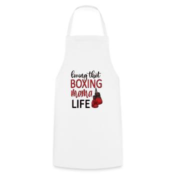 Stolze Boxmama Geschenk Box-Mutter Von Boxer Mama - Kochschürze - Weiß - Vorne - AI Model Male 185 dark (185cm)