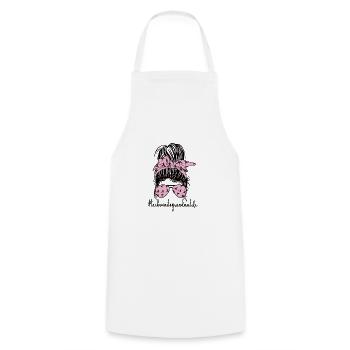 Taekwondo Grand-mère Fière Taekwondo Grand-mère Cadeau - Tablier de cuisine - blanc - Devant - AI Model Male 185 dark (185cm)