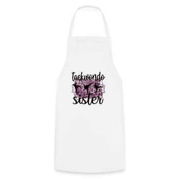 Proud Taekwondo Sister Taekwondo Sister - Cooking Apron - white - Front - AI Model Male 185 dark (185cm)