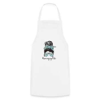 Proud Swimming Gigi Swimmer Gigi Grandma Gift - Cooking Apron - white - Front - AI Model Male 185 dark (185cm)