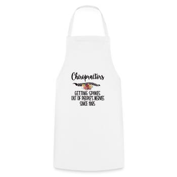 Proud Chiropractor Chiropractic Gift - Cooking Apron - white - Front - AI Model Male 185 dark (185cm)