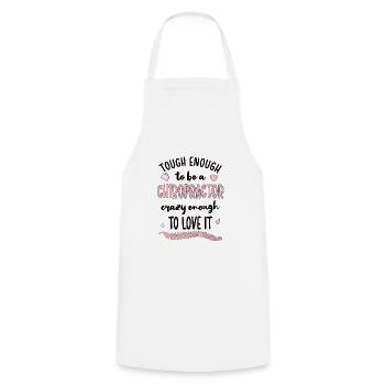 Proud Chiropractor Chiropractic Gift - Cooking Apron - white - Front - AI Model Male 185 dark (185cm)