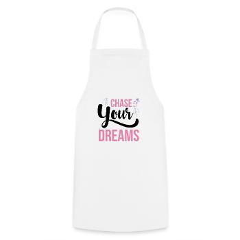 Chase your dreams Unicorn - Cooking Apron - white - Front - AI Model Male 185 dark (185cm)