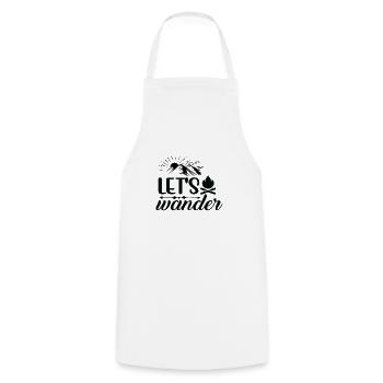 Hiking Nature Outdoor Mountains - Cooking Apron - white - Front - AI Model Male 185 dark (185cm)