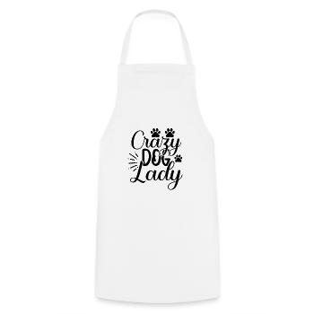Chienne folle - Tablier de cuisine - blanc - Devant - AI Model Male 185 dark (185cm)