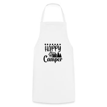 Hiking Hikers Camping funny saying - Cooking Apron - white - Front - AI Model Male 185 dark (185cm)