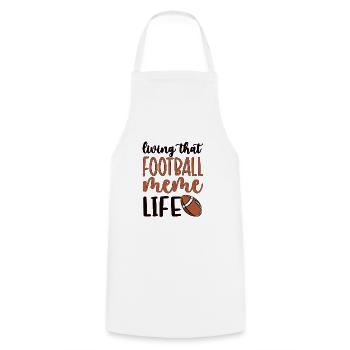Football Meme Grandma Of Football Player Meme - Kochschürze - Weiß - Vorne - AI Model Male 185 dark (185cm)