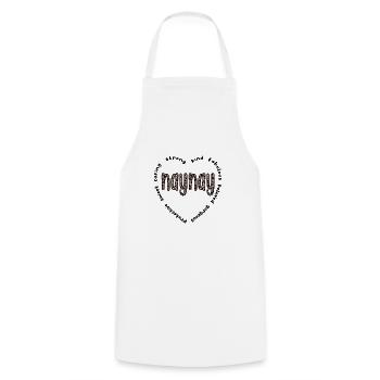 Naynay Grand-mère Fête des mères Naynay Cadeau Grand-mère - Tablier de cuisine - blanc - Devant - AI Model Male 185 dark (185cm)