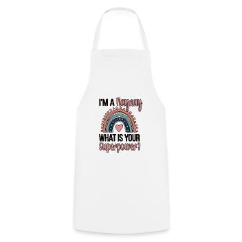 Naynay Grand-mère Cadeau de fête des mères Naynay Grand-mère - Tablier de cuisine - blanc - Devant - AI Model Male 185 dark (185cm)
