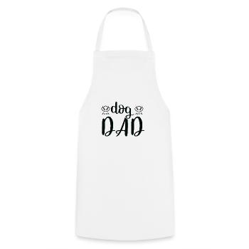 Hund Papa - Kochschürze - Weiß - Vorne - AI Model Male 185 dark (185cm)