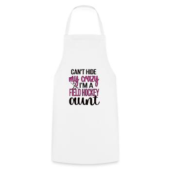 Field Hockey Aunt Of A Field Hockey Player Aunt - Cooking Apron - white - Front - AI Model Male 185 dark (185cm)