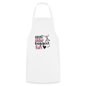 Proud field hockey sister of field hockey players - Cooking Apron - white - Front - AI Model Male 185 dark (185cm)