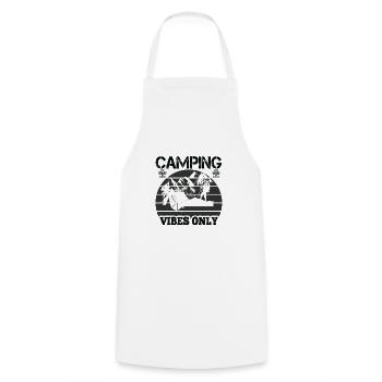 Camping Vibes - Cooking Apron - white - Front - AI Model Male 185 dark (185cm)